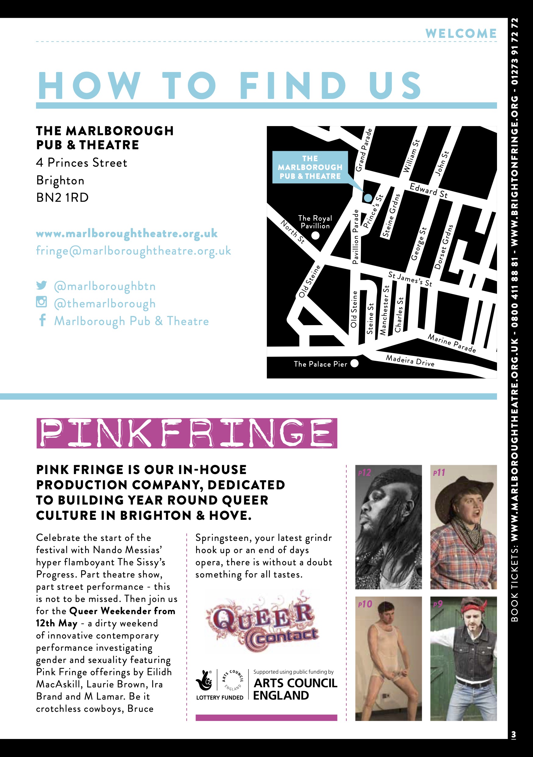 Marlborough Theatre Brighton Fringe 2016 Brochure