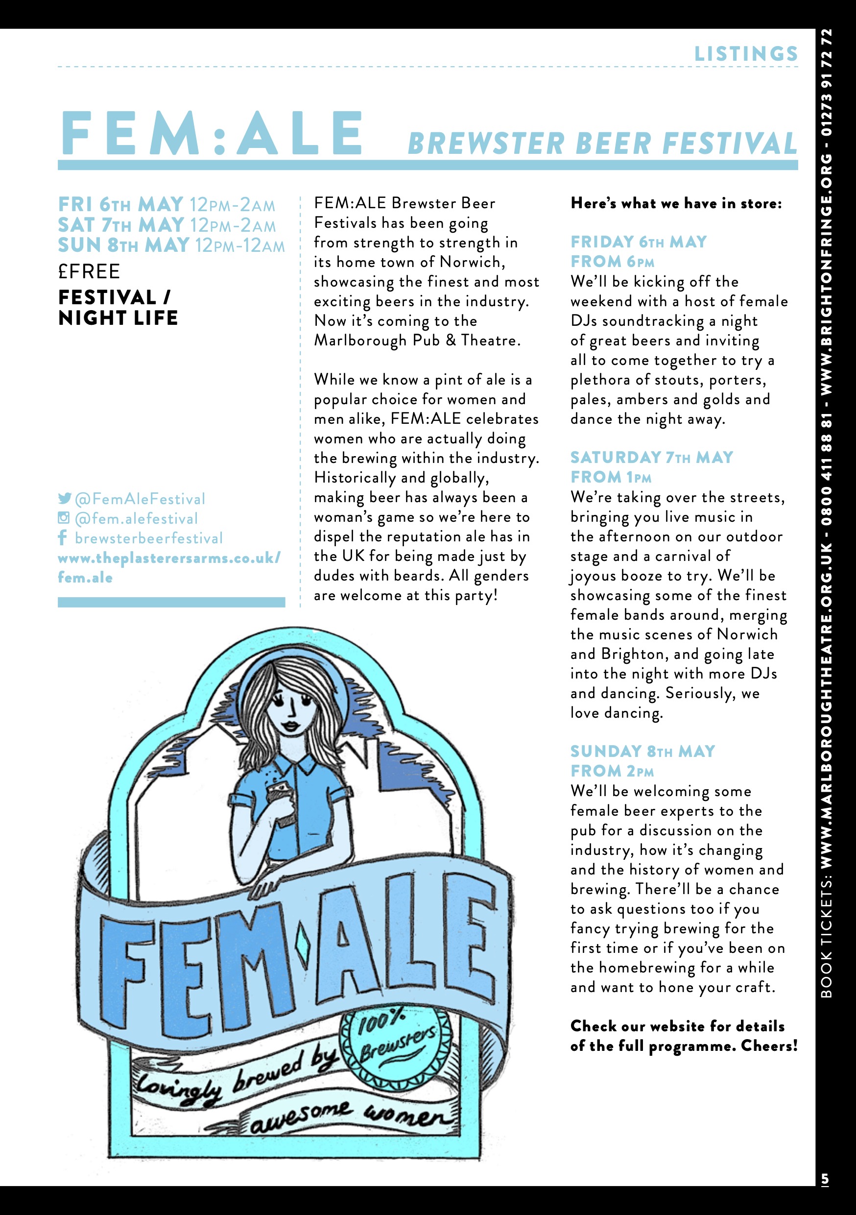 Marlborough Theatre Brighton Fringe 2016 Brochure